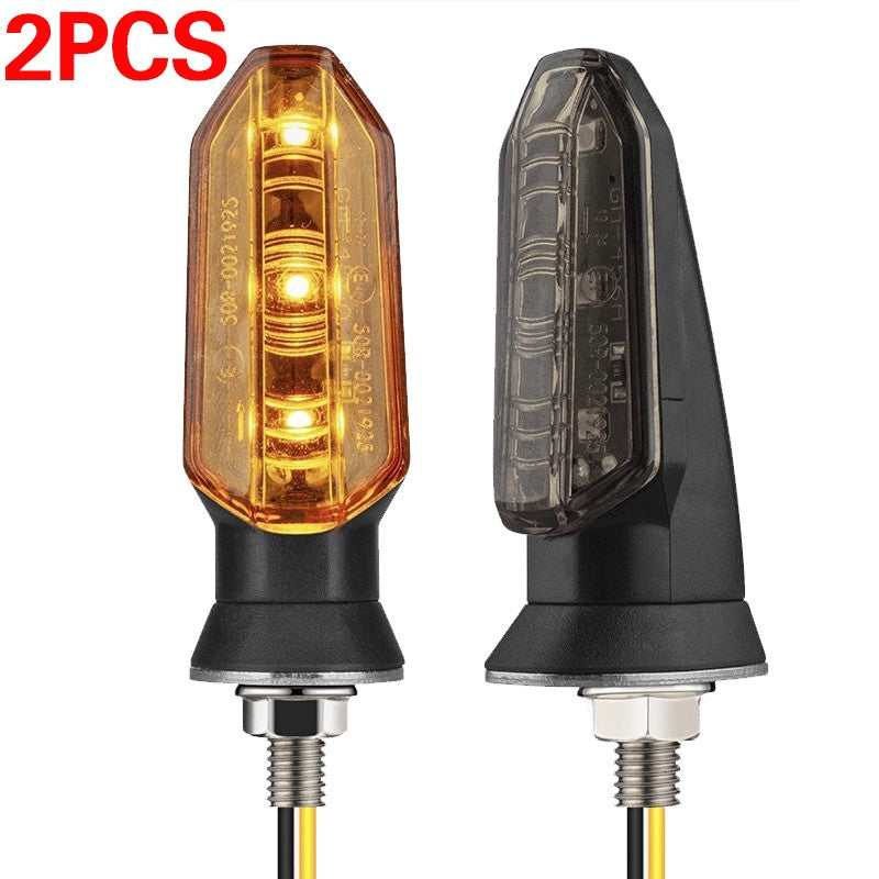 2Pcs moto moto tourner feux de signalisation indicateurs lampe Amber Mini LED 12V
