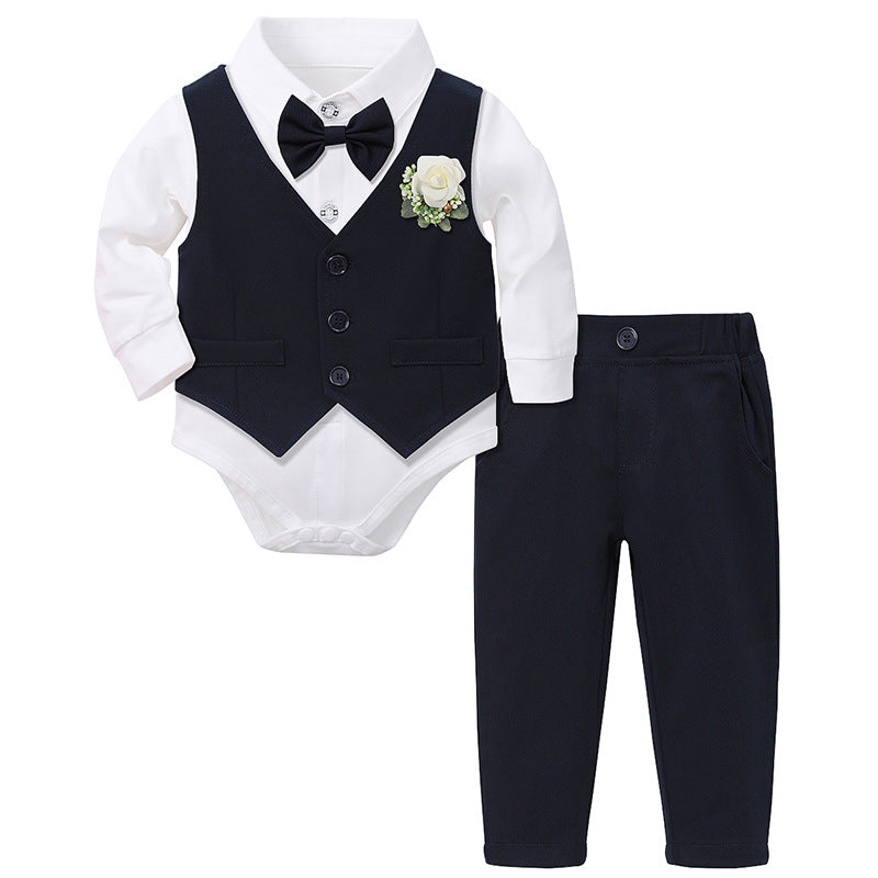 Style Un-Ancien anniversaire Robe Garçons Ensemble de costume Gentleman