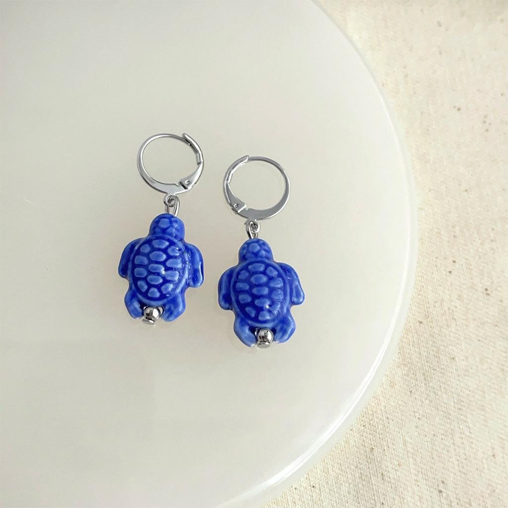 Boucles d'oreilles texturées faites à la main