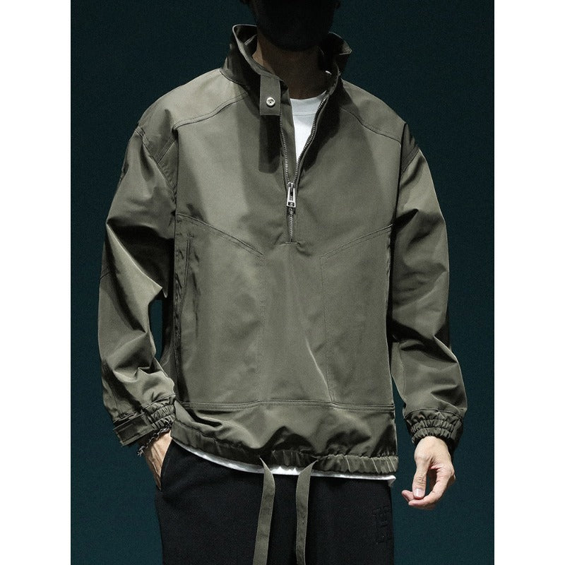 American Style Retro Bomber Veste Hommes Loose Fit Versatile Manteau Toute saison