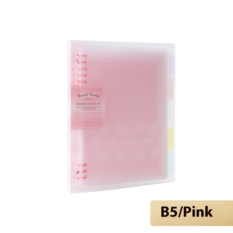 Recharge de lumière douce pour pastel Shell Pastel Spiral Recharge B5 Impression de plaque A5