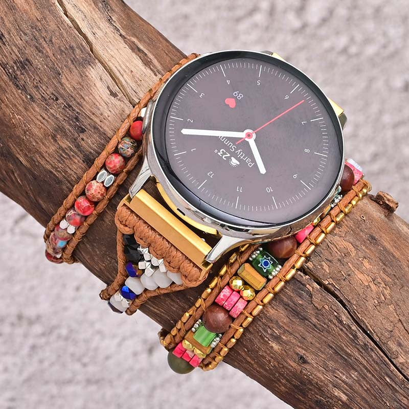 Shooushan Perle en pierre montre avec bracelet