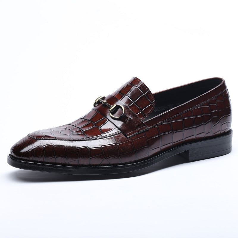 Chaussures de robe homme d'affaires en métal