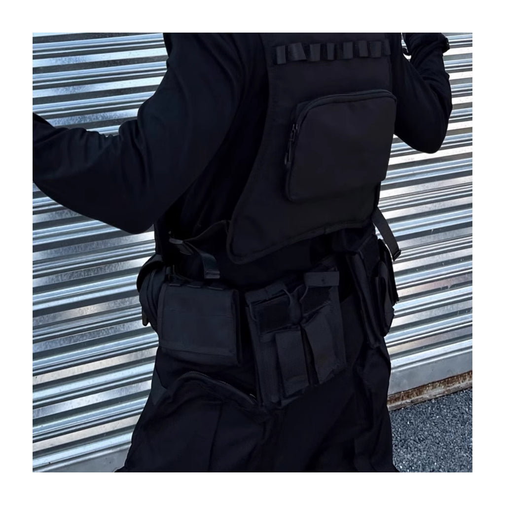 Haut de la rue Fonction Détachable Multifonctionnel Ceinture Tactique Taille sac costume