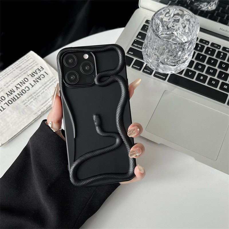 Clapet de téléphone à serpents brillants plaqués