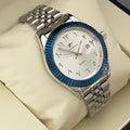 Ceinture en acier d'affaires Calendrier étanche Montre Quartz
