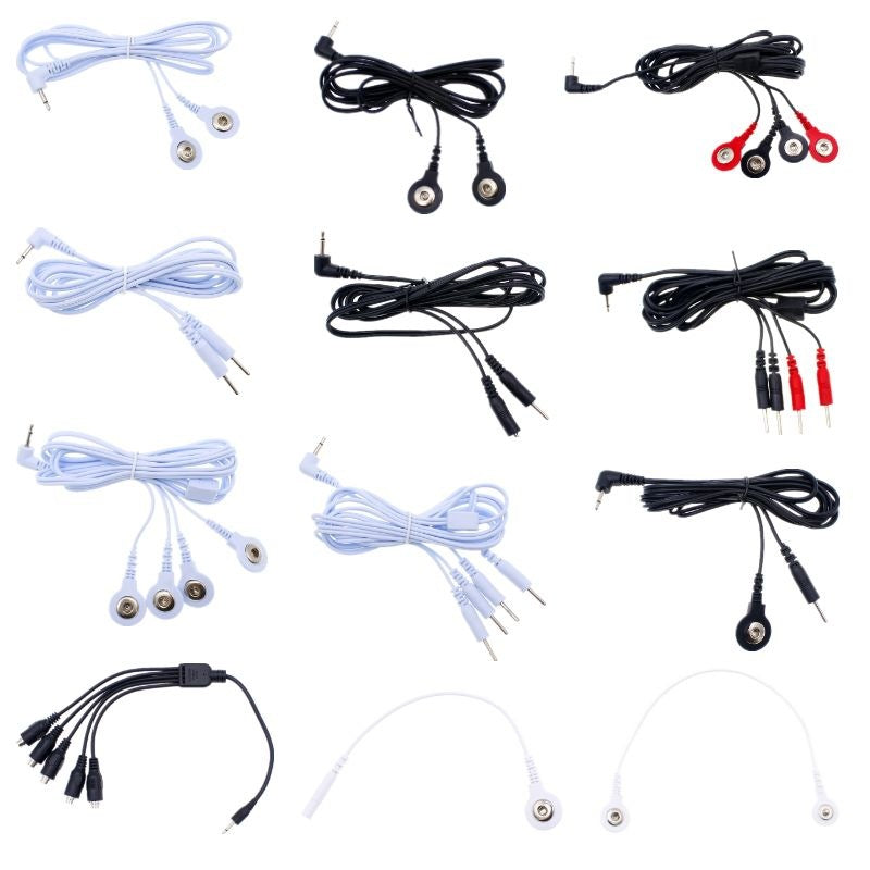 Câble d'électrothérapie 2 ou 4 boutons pour massage et relaxation