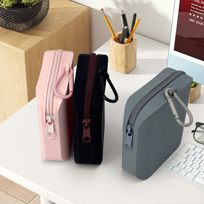 Sac de nourriture pour chiens en silicone extérieur portable