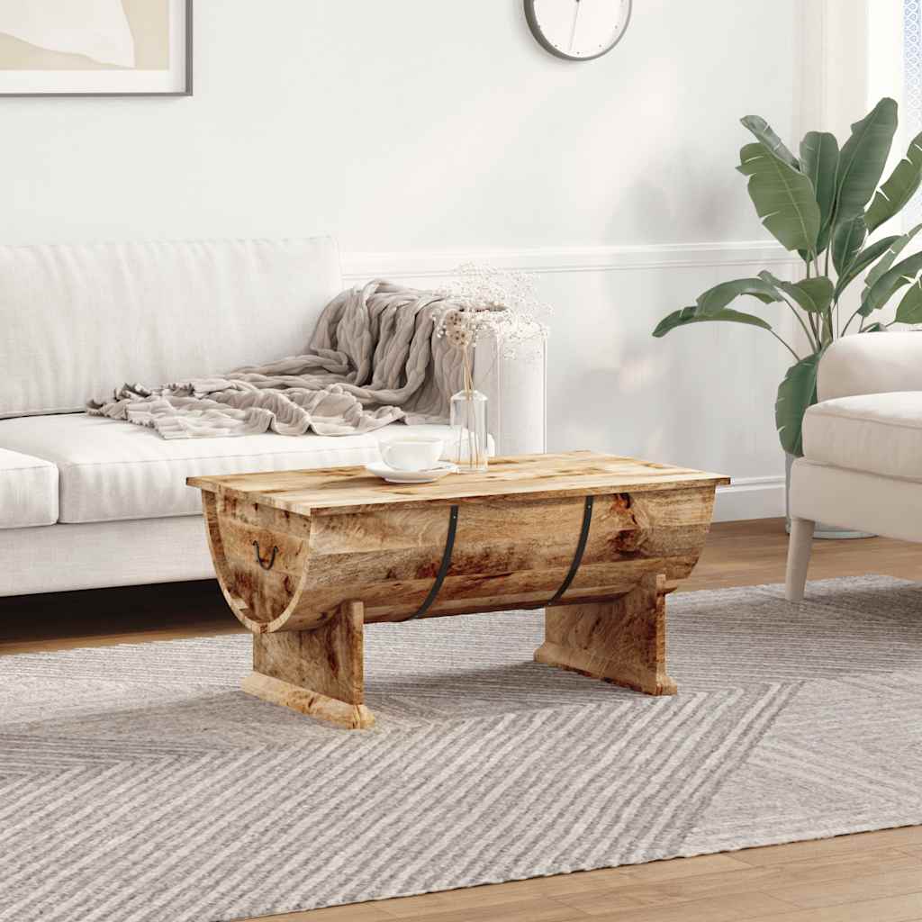 Table de café Bois de mangue massif 88x50x40 cm