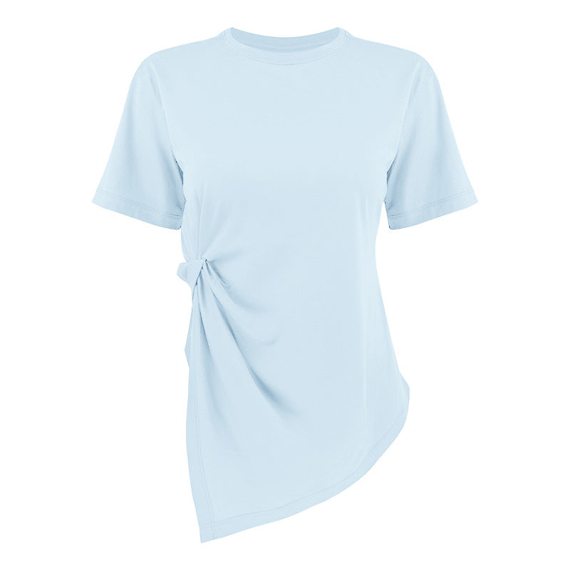 T-shirt de yoga à manches courtes pour femmes