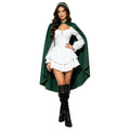 Cloque de velours d'or vintage avec collier de support Châl Halloween Cape