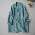 Robe professionnelle de couleur solide pour femme Élégante à manches longues Blazer