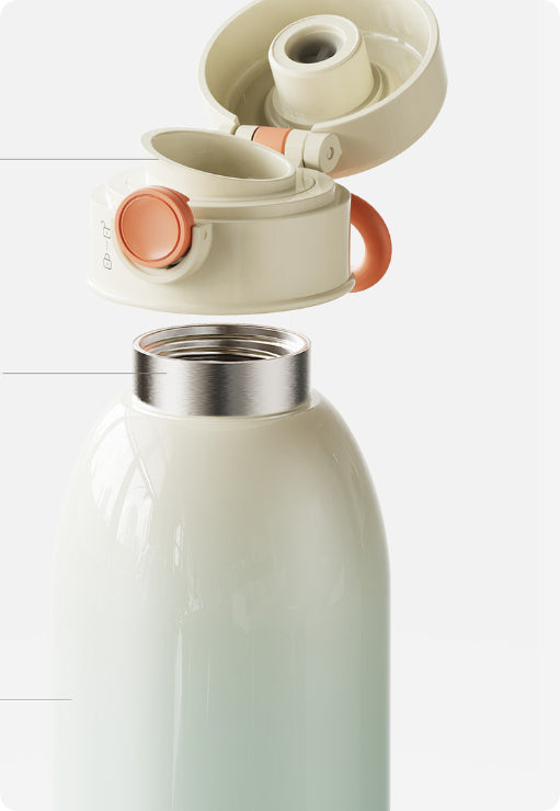 Bouteille d'eau portable à température constante pour nourrissons permettant la préparation de lait sans fil