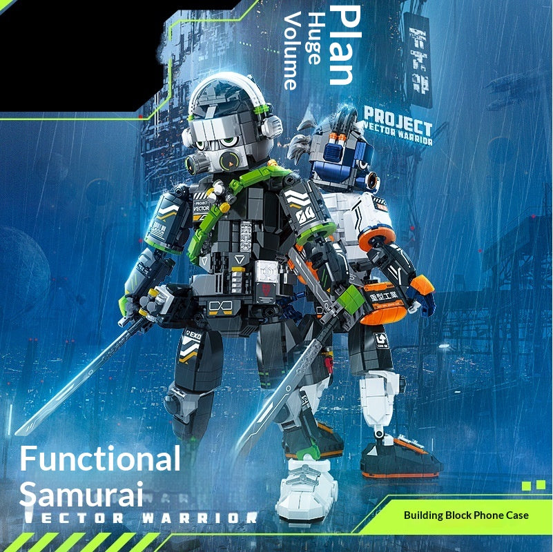 Fonctionnel Samurai Haute-Difficulté Assemblage Block Toy