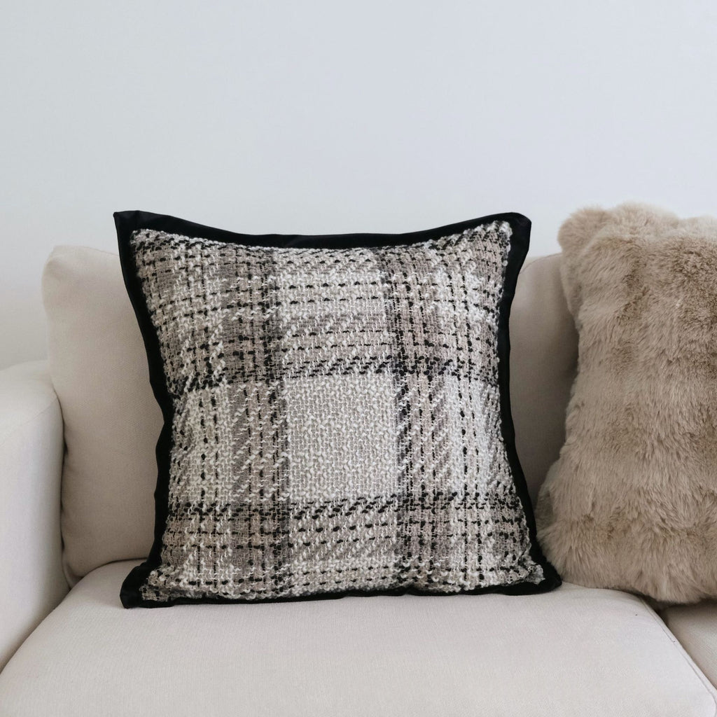 Coussin de plie à rayures enroulées