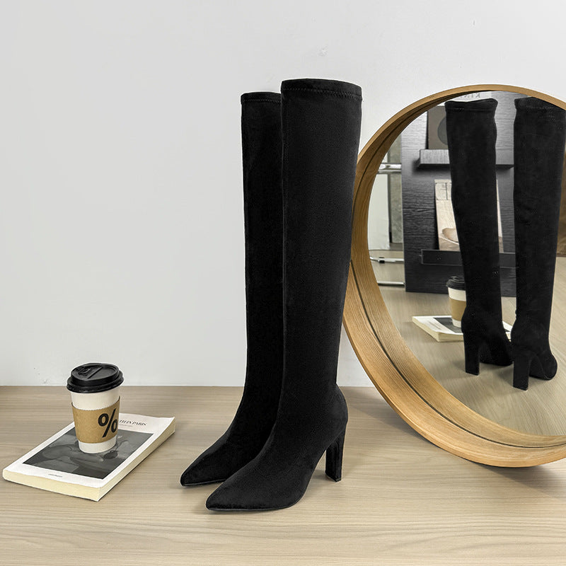 Bottes pointues à talons pointus à talons hauts pour femmes