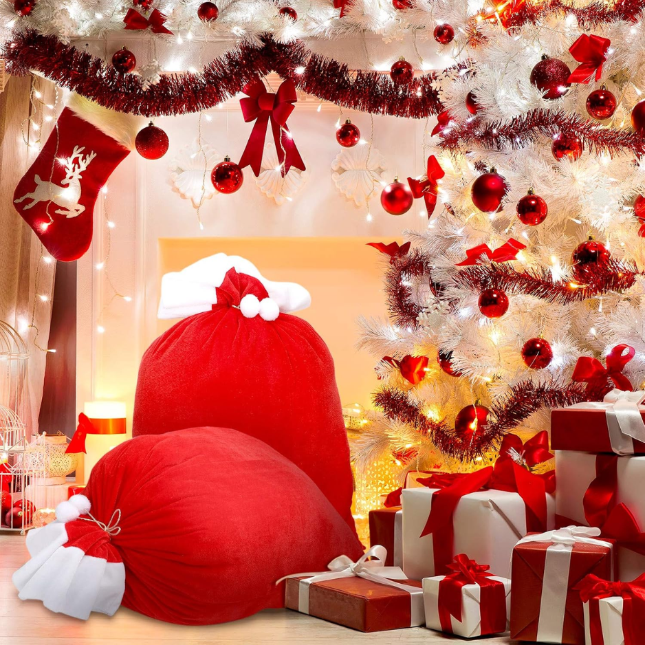 2 Pcs Grand Noël Cadeaux de Noël Sacs Sac