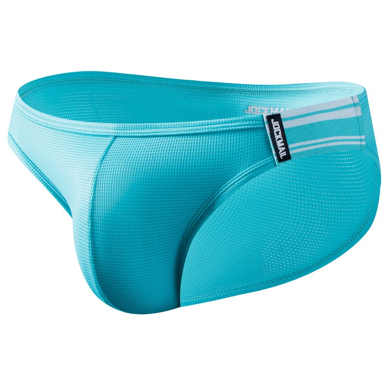 Tissu fluorescent Sous-vêtements pour hommes Triangle Silk Mesh
