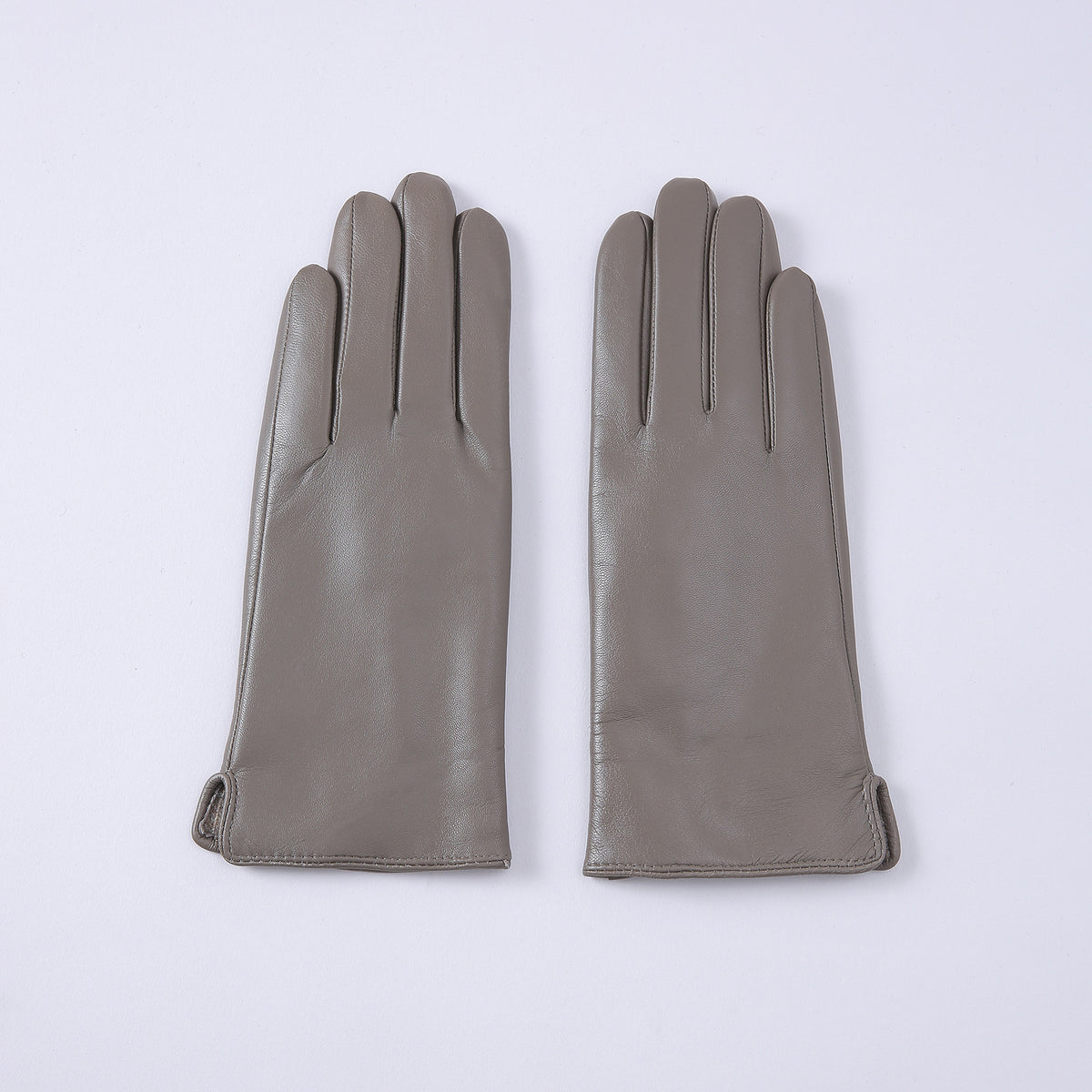 Gants en cuir thermique à couleurs solides pour femmes