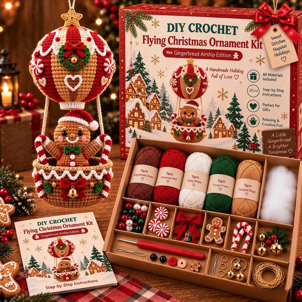 European and American Flying Christmas bricolage Crochet Kit