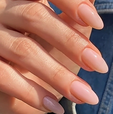 Nail Art Série de couleurs solides Couleur solide Long Almond-Shape Presse sur les ongles