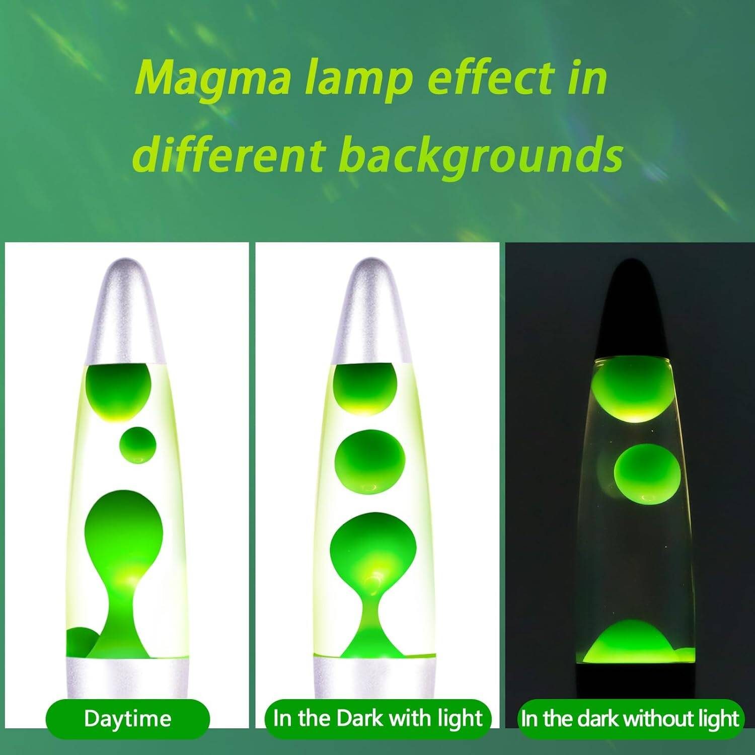 Lampe Lava Bleu avec effet de couleur hypnotique et lampe LED premium Glow 13 pouces