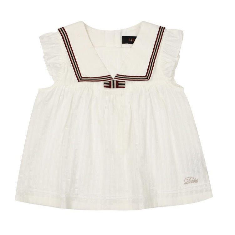 Les petites filles Navy-Style Deux-Piece Summer Outfit