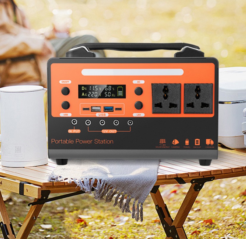 450W Portable Power Station AC DC générateur solaire USB alimentation extérieure