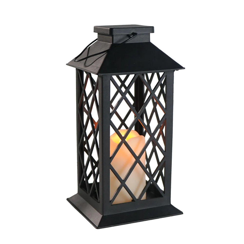 Lampe de décoration de bougie extérieure solaire de jardin énergie