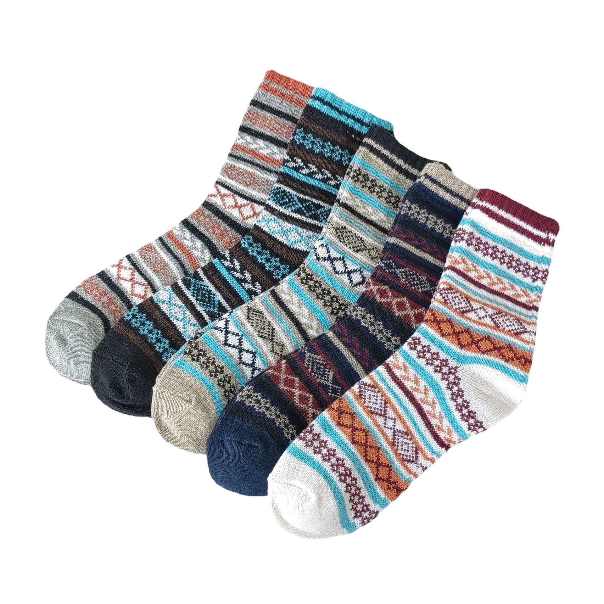 Chaussettes homme Vintage style ethnique Chaussettes en laine pour l'hiver