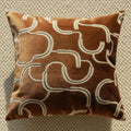 Coussin de canapé brun Couverture Lombaire Oreiller