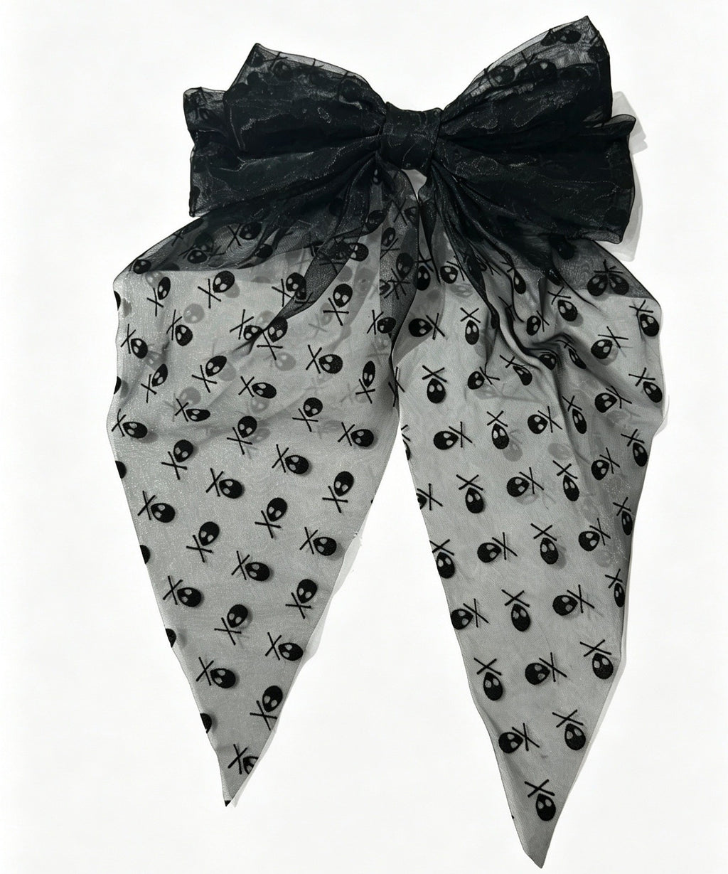 Clip de cheveux Tulle Spiderweb Bow
