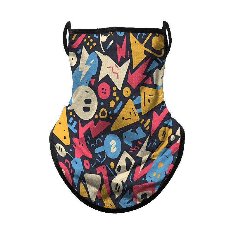 Moto Riding Masque visage protecteur solaire Casque d'oreille pour femmes