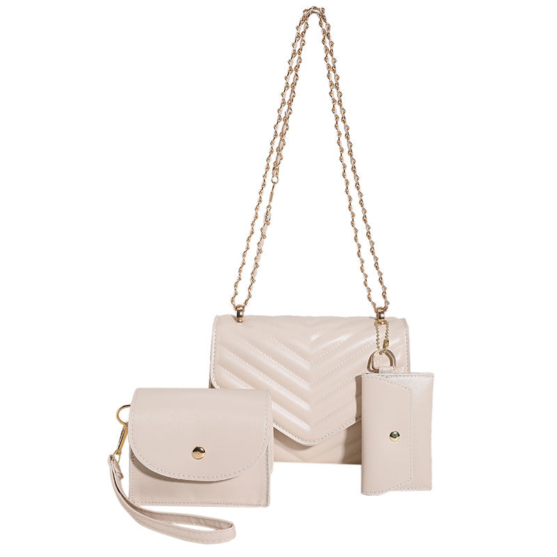 Femmes Couleur solide Versatile Sac élégant et élégant