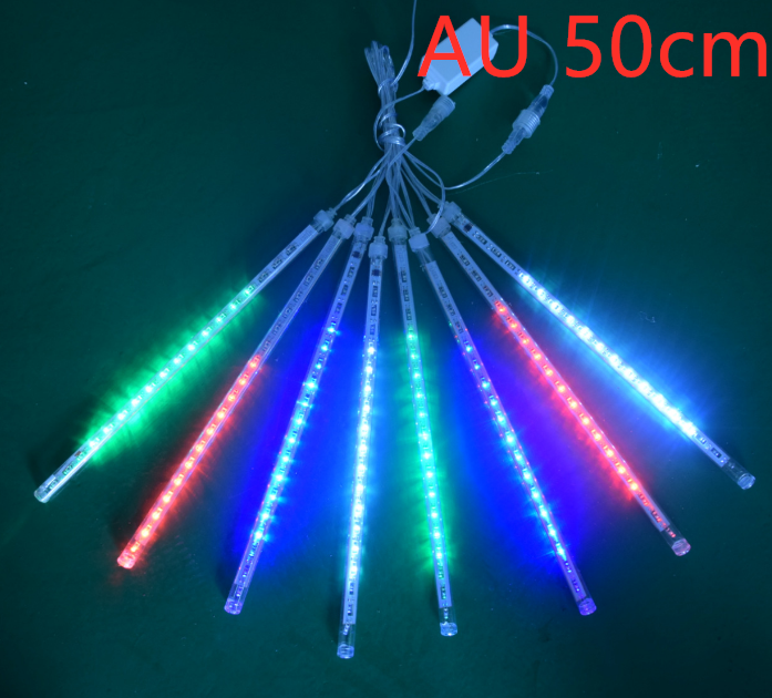 Wasserdichte LED Meteorschauer Regen Lichter 30 cm 50 cm 8 Rohre 100-240 V Eiszapfen Schne