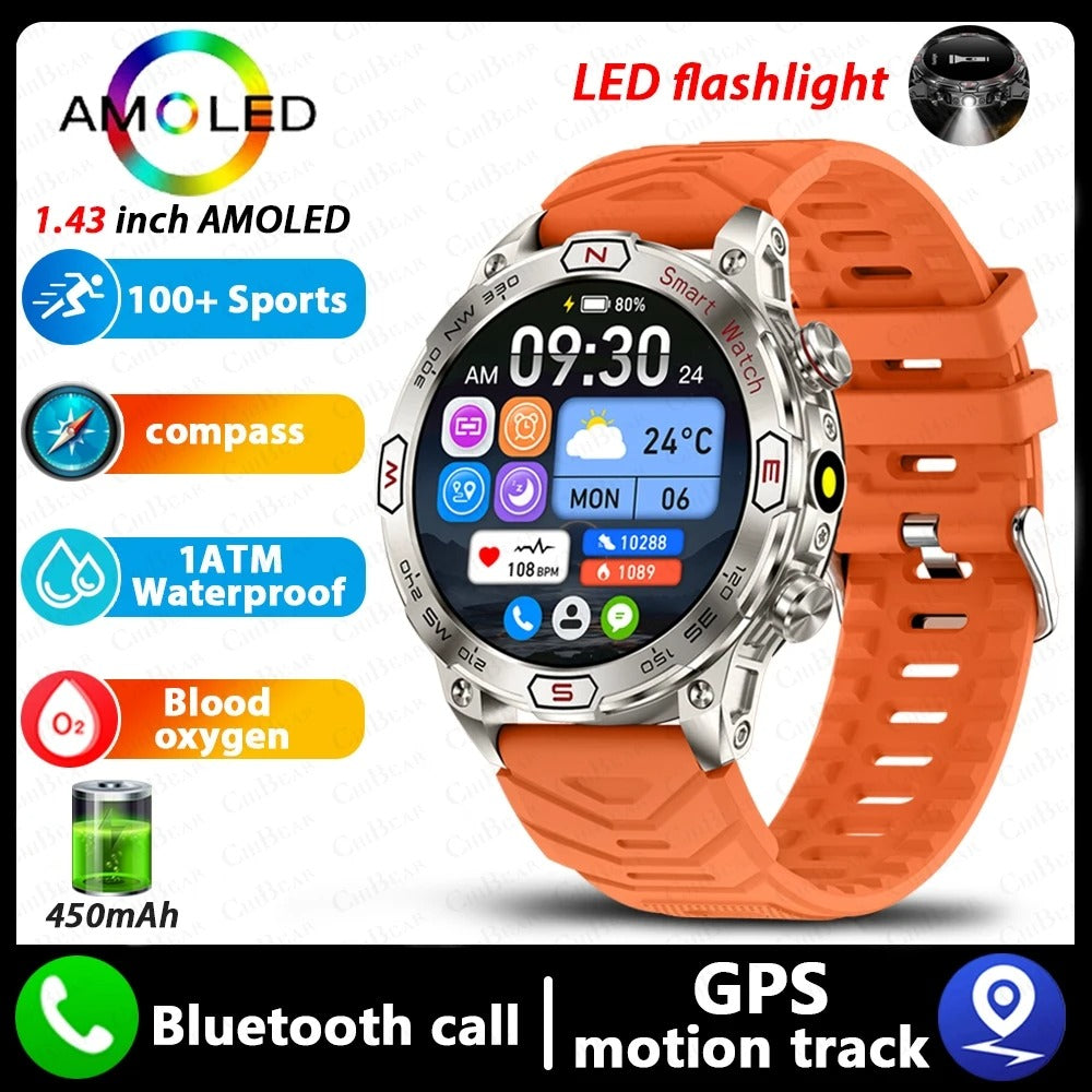 Smart Watch écran HD AMLOED Bluetooth appelant Sports Watch