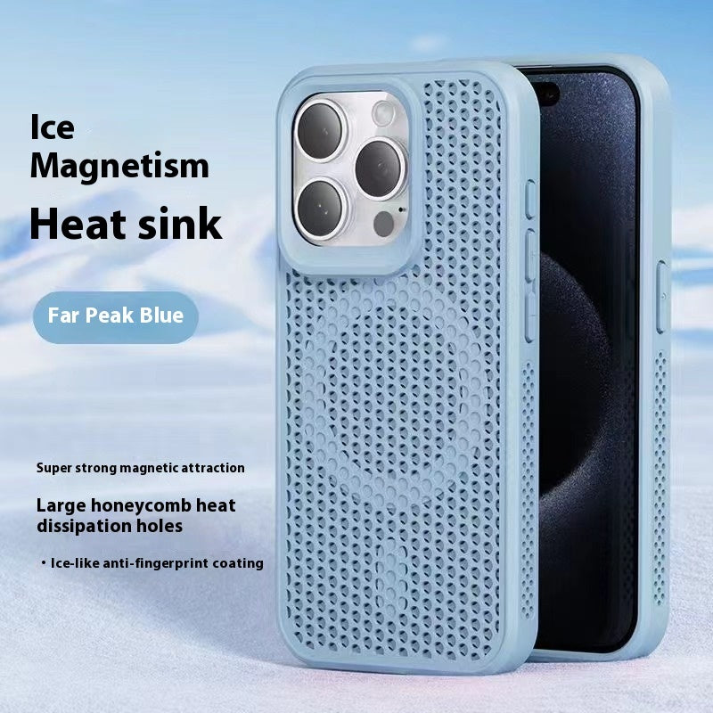 Cas simple de téléphone magnétique en nid d'abeille