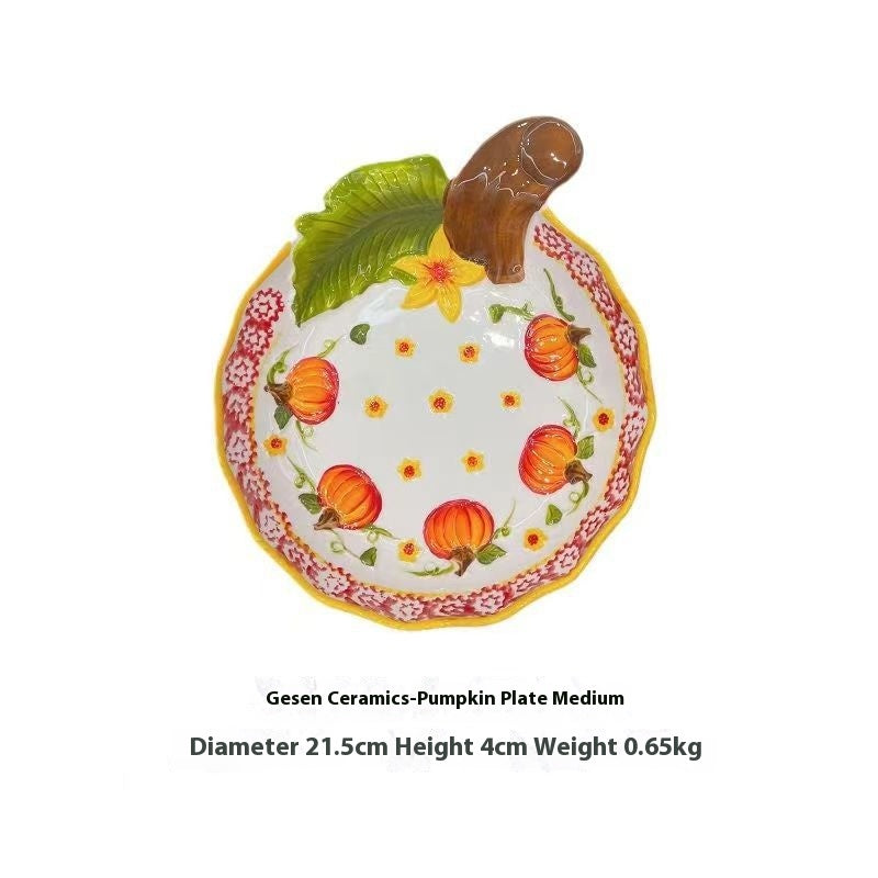 Pumpkin Bowl Plats de plat de plat de nouilles