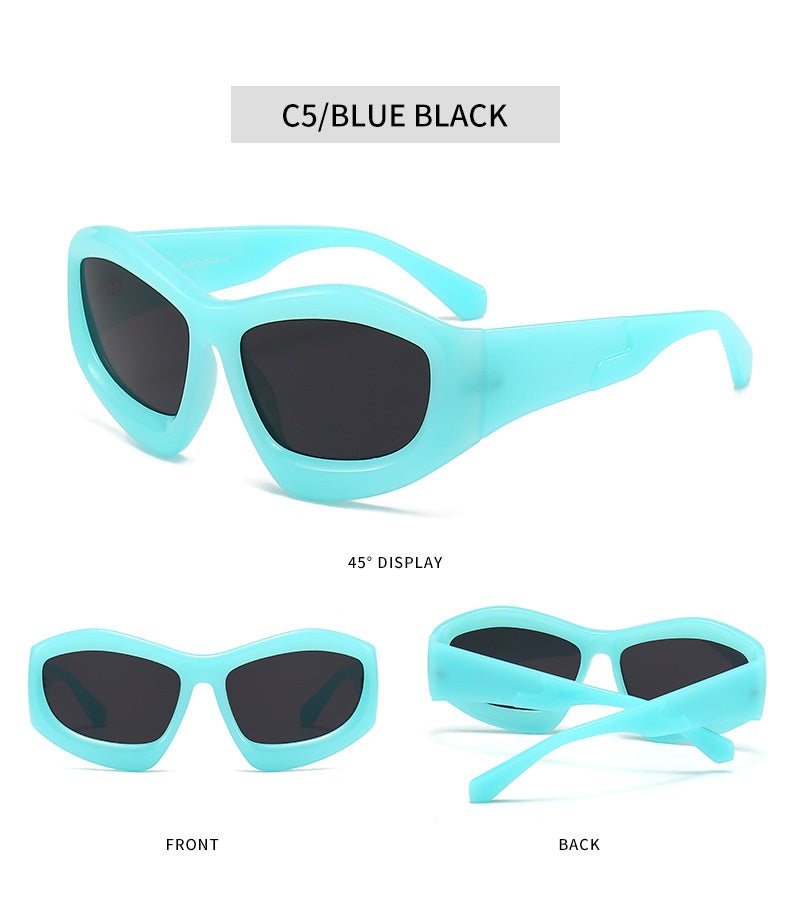 Hommes et femmes Riding Outdoor Personnalité Forme concave Lunettes de soleil