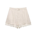 Women's Pleated Casual Shorts Set