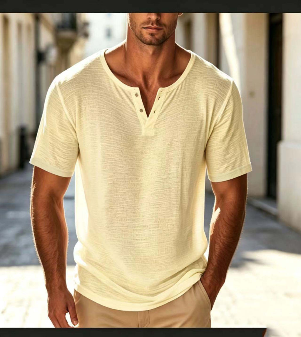 Vêtements multicolores pour hommes d'été à manches courtes
