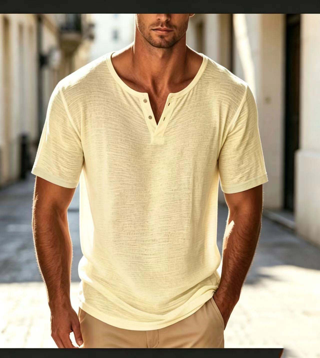 Vêtements multicolores pour hommes d'été à manches courtes