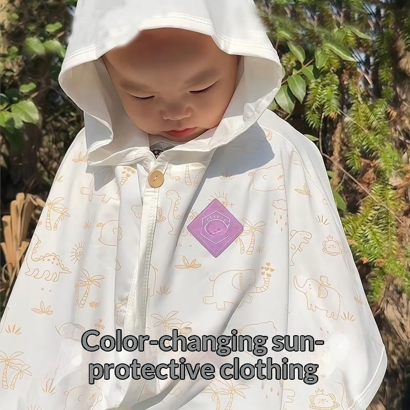 Protection UV changement de couleur Cape Baby Protection solaire