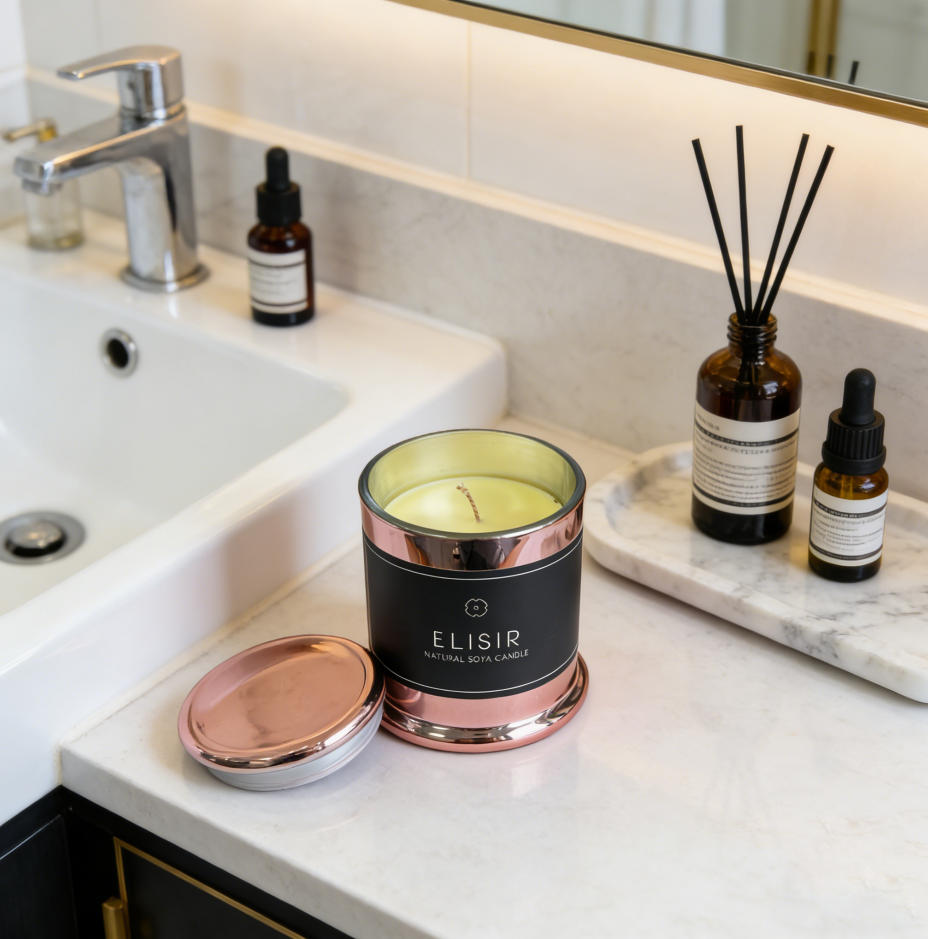 Bougie de cire de soja Premium ELISIR 255g