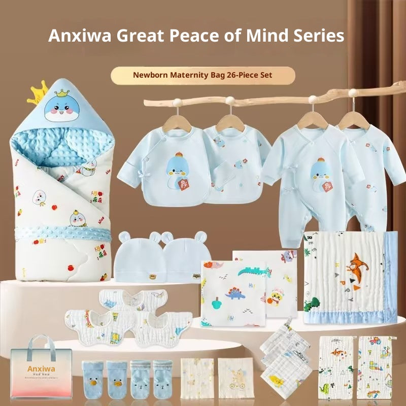 Sac de maternité Ensemble de vêtements de serviette de bain pour swaddle nouveau-né