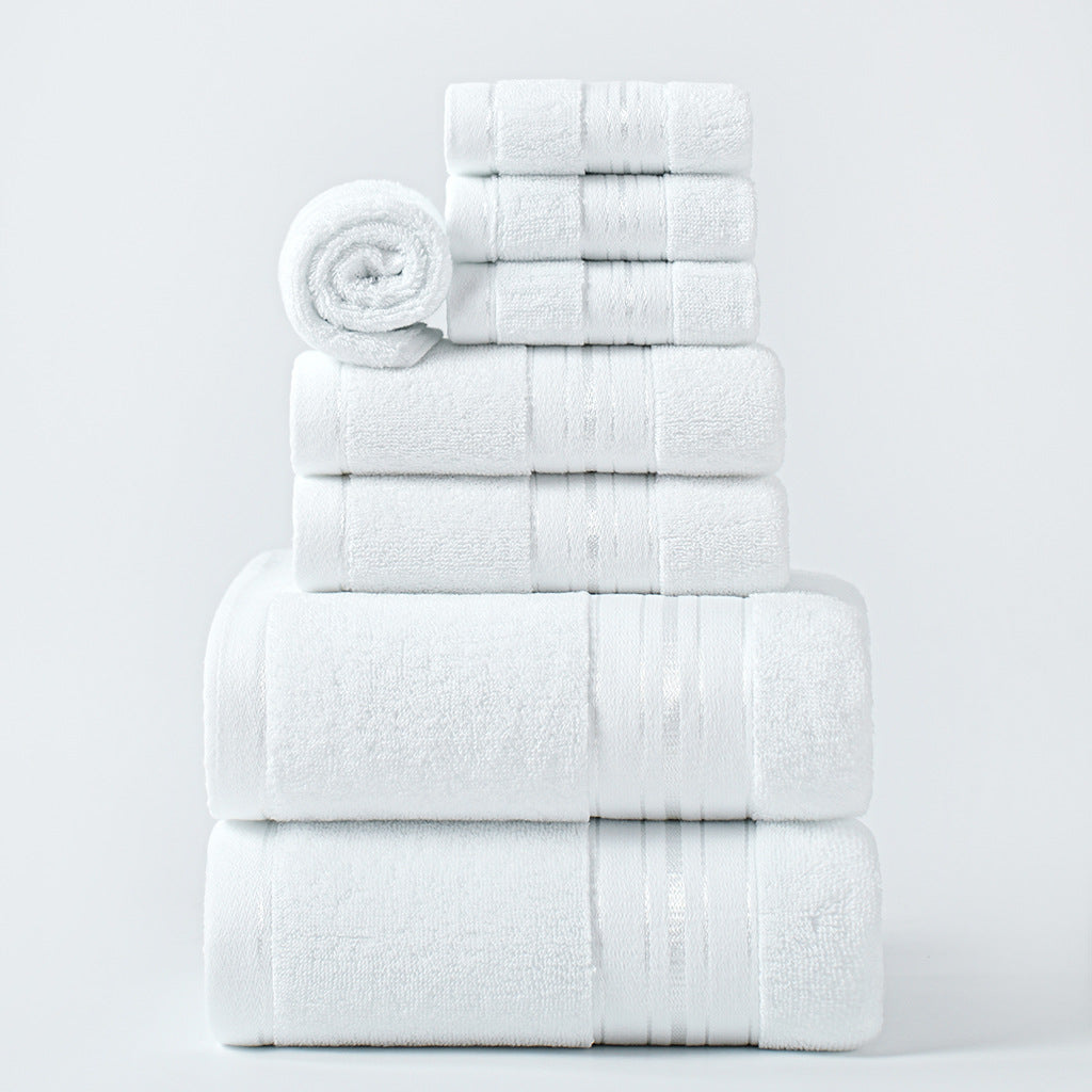 Serviettes de bain en coton pur pour usage domestique Ensemble de serviettes absorbantes pour adultes
