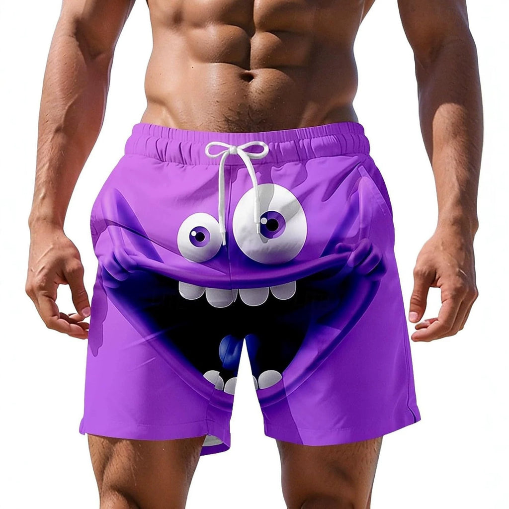 Shorts de plage à impression numérique 3D pour hommes plus grande taille