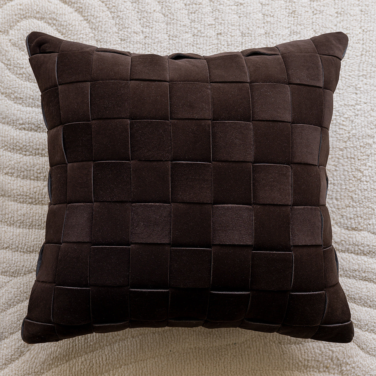 Coussin de Sofa Marron Maillard avec un oreiller luxueux Wabi-sabi léger