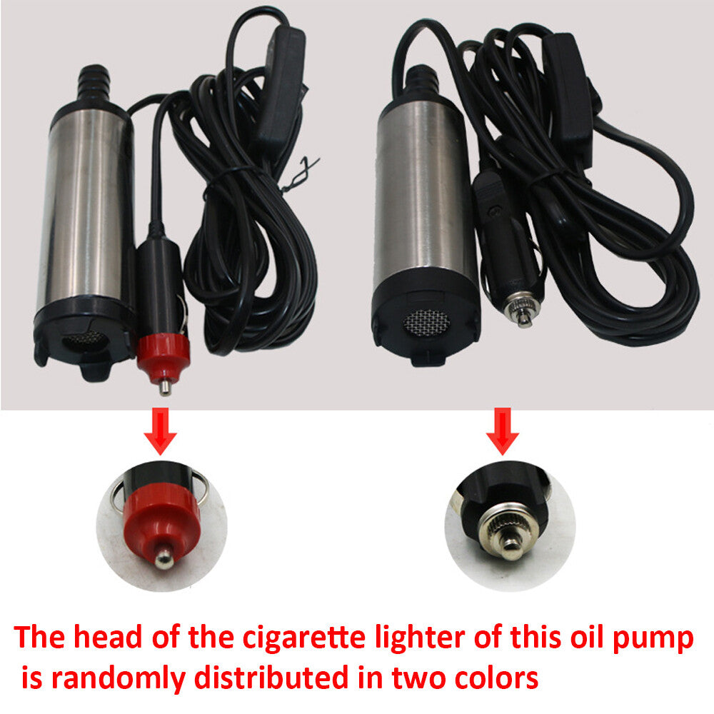38mm D Pompe à carburant diesel DC Pompe de transfert 12V Outil de remplissage d'huile d'eau