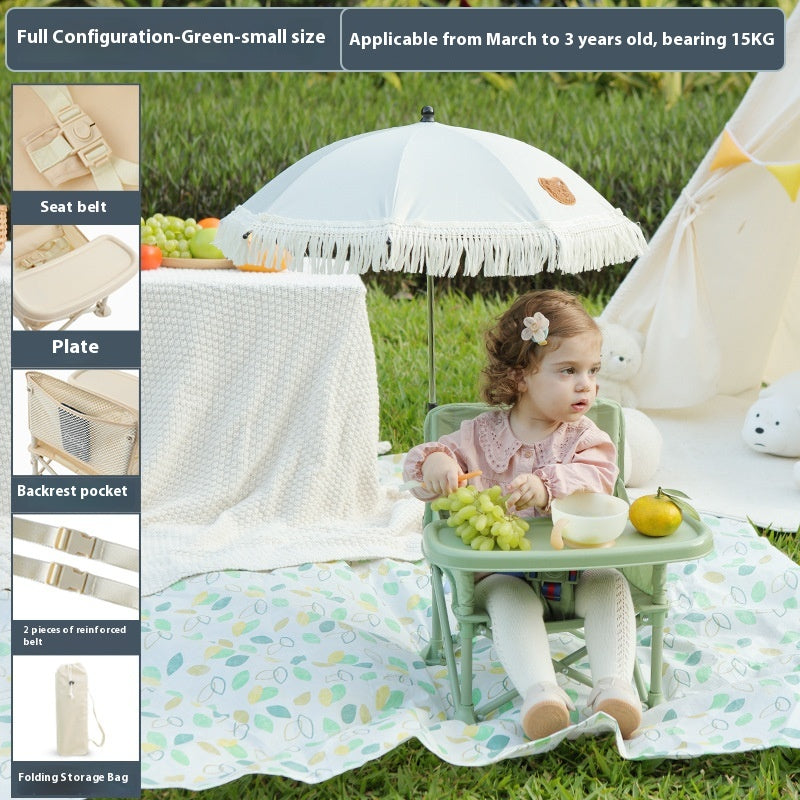 Baby Picnic Chaise Outdoor Beach Camping Tabouret Portable Polding Photographie Apprentissage Seasid